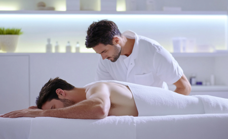 Professional Male to Male Massage Therapy Session